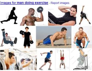 Man doing exercise